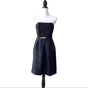 LIMITED EDITION BLACK STRAPLESS EVENING PARTY DRESS